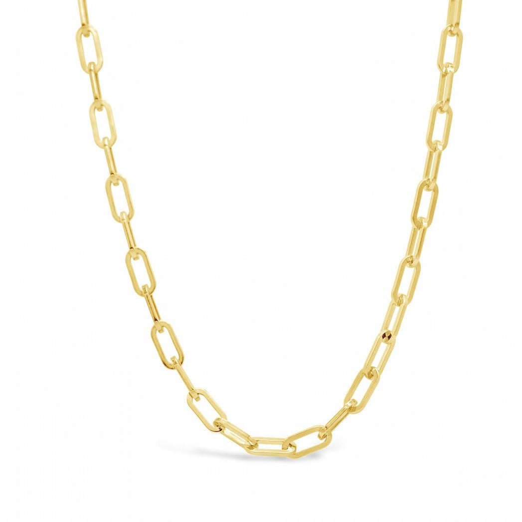 Large Paperclip Chain Necklace - Gold Vermeil
